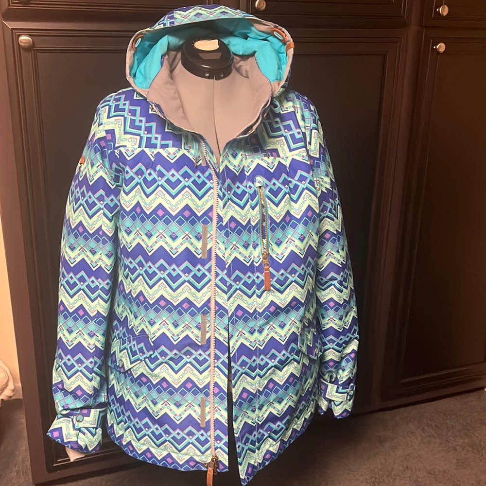 KLM Multi Colored Snowmobile Jacket